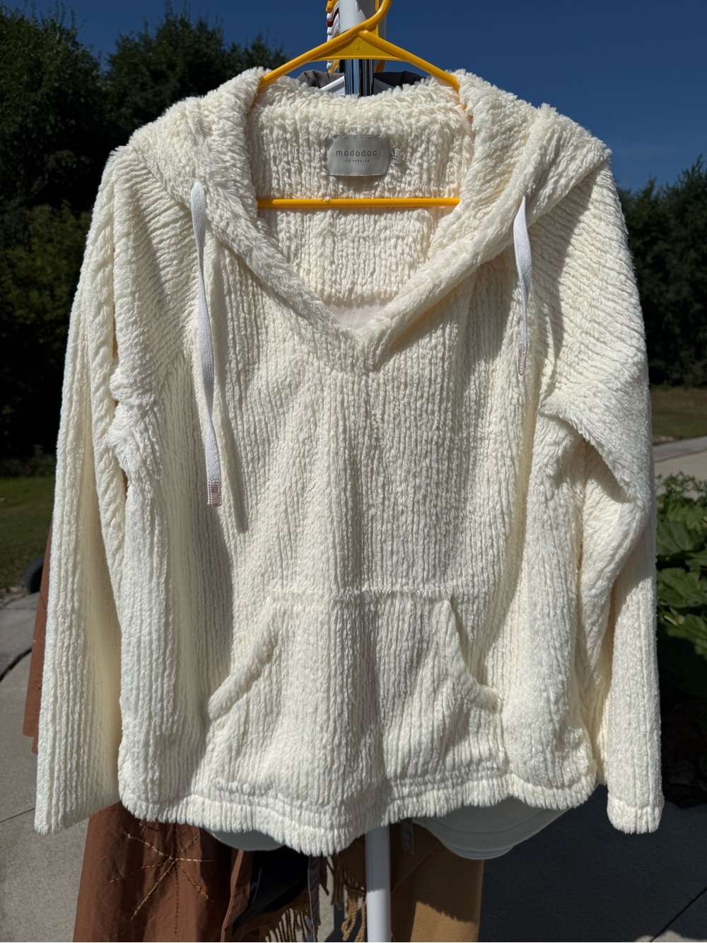 mododoc Cream Teddy Jacket - Plush Women's Coat